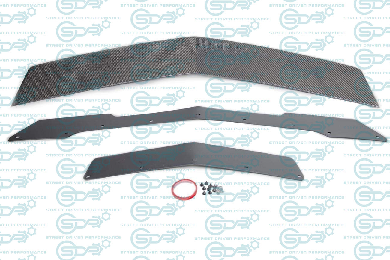 2009-2015 Cadillac CTS-V V2 | Sedan Carbon Fiber Rear Trunk Lid Wickerbill Spoiler / Wing